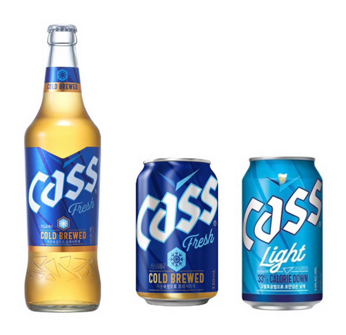 ▲카스 라인업. (사진제공=오비맥주)