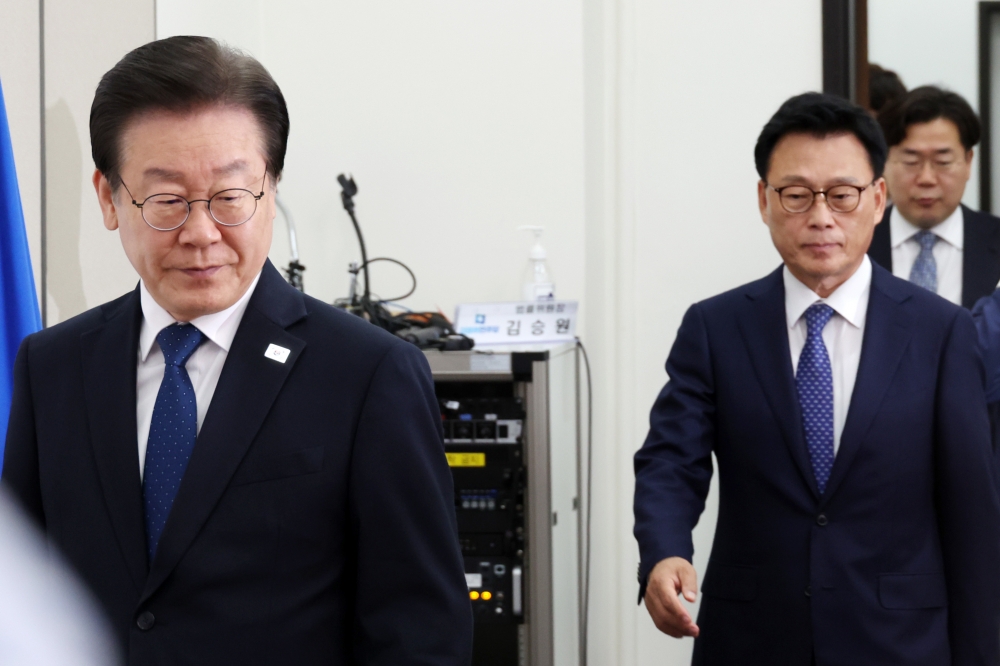 ▲이재명 더불어민주당 대표가 19일 서울 여의도 국회에서 열린 최고위원회의에 참석하고 있다. 고이란 기자 photoeran@ (이투데이DB)