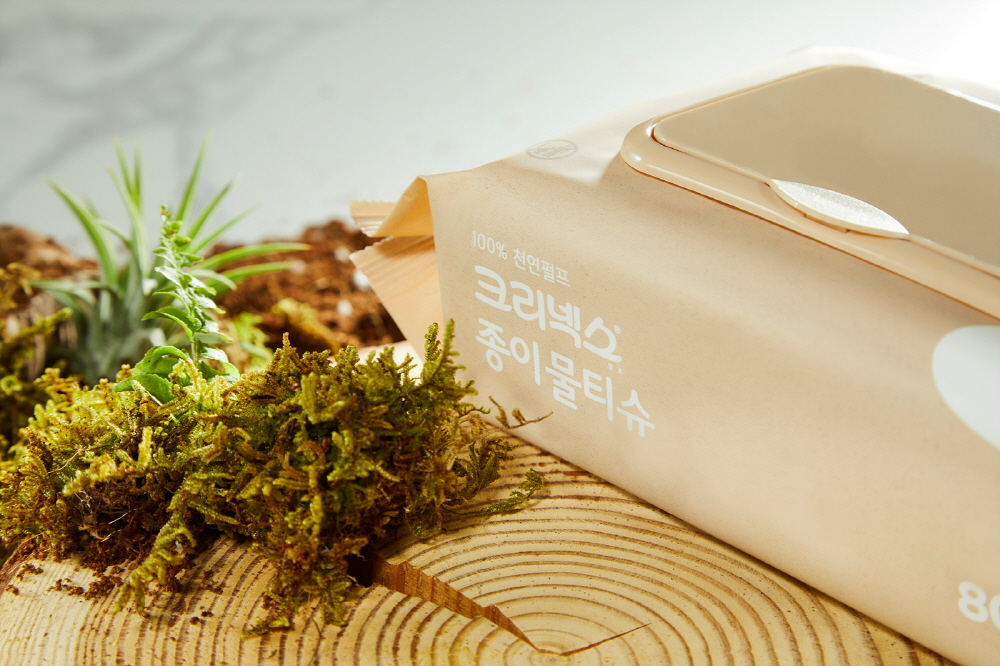 ▲‘크리넥스 종이 물티슈’. (사진제공=크리넥스)
