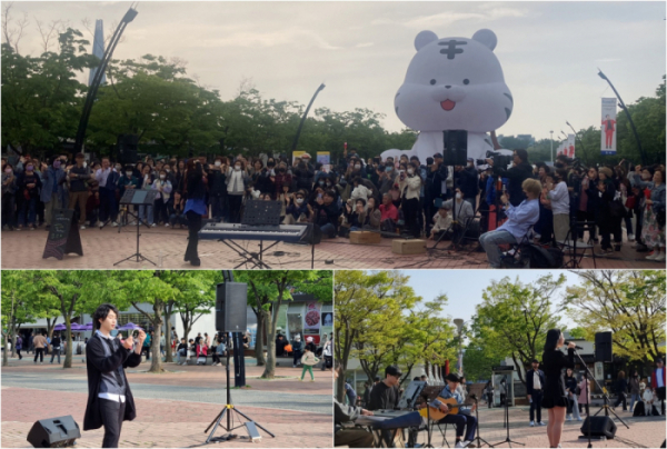 ▲올림픽공원버스킹현장(사진제공=디에이콘텐츠,레전더리ENT)