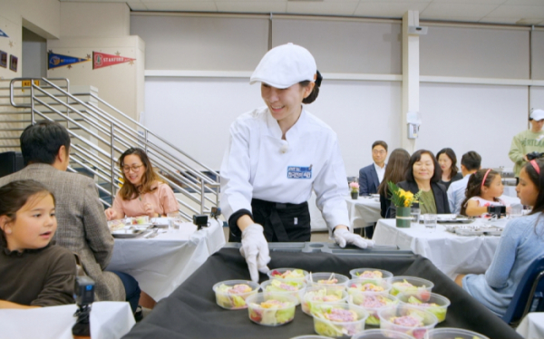 ▲'한국인의 식판' 9회 미국 제퍼슨 초등학교 급식(사진제공=JTBC)