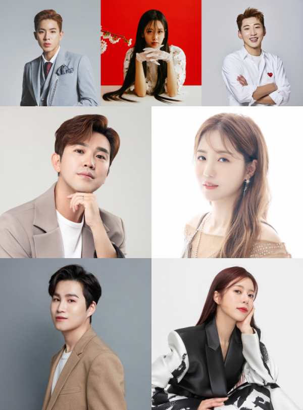 ▲강혜연, 나태주, 영기, 김선근, 정다경, 김희재, 양지은(사진=SBS미디어넷 제공)