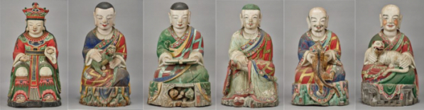 ▲구례 천은사 '제석천상(맨 왼쪽)과 나한상' (문화재청)