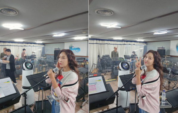 ▲숙행 콘서트 연습실(사진제공=쑥쑥엔터테인먼트)