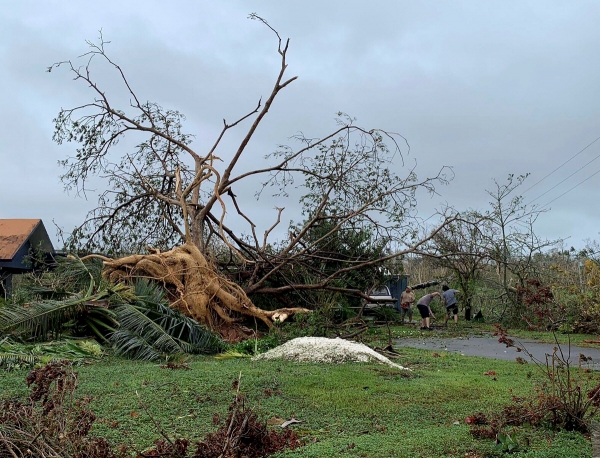 ▲태풍 ‘마와르’가 강타한 괌 모습. (AP/연합뉴스)
