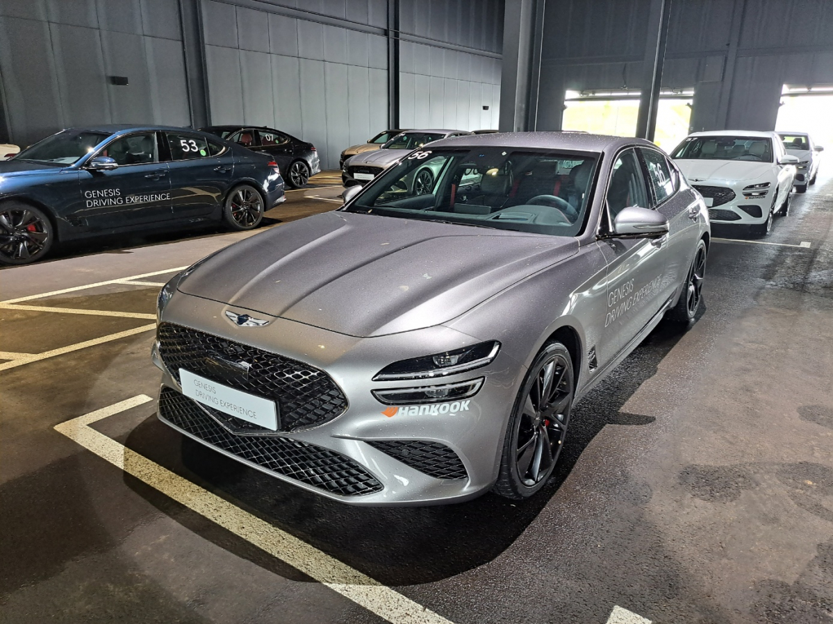 ▲제네시스 레벨 1 프로그램에 사용되는 G70. (이민재 기자 2mj@)