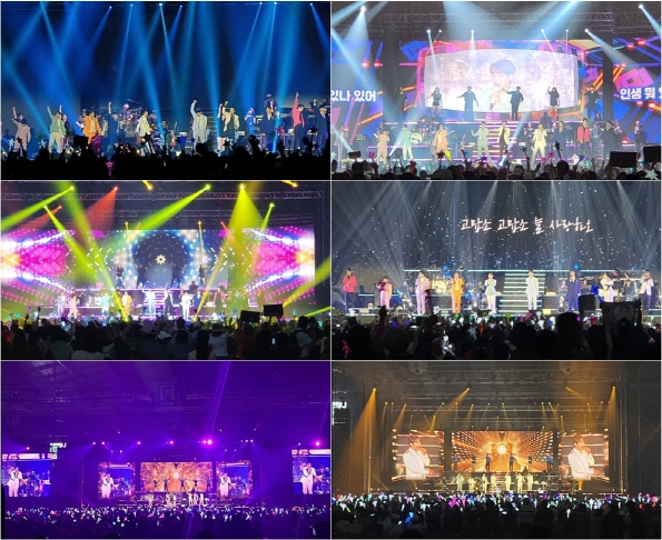 ▲'미스터트롯2' 콘서트 광주 공연(사진제공=밝은누리)