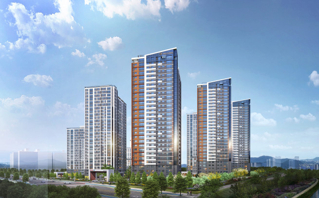 ▲힐스테이트 자이 아산센텀 투시도 (사진제공=현대건설)