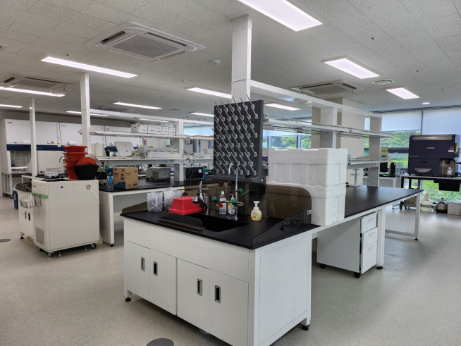 ▲신라젠의 광교 연구소. (사진제공=신라젠)