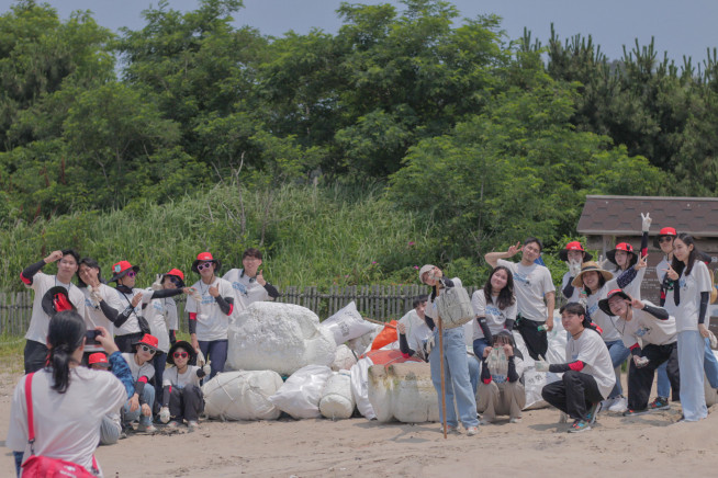 ▲블랙야크강태선나눔재단 2023 K-pure× 섬티아고 프로젝트 활동. (사진제공=BYN블랙야크그룹)