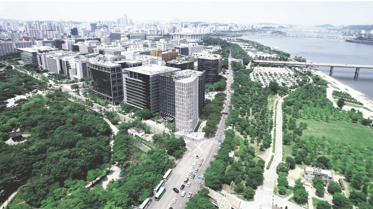 ▲여의도 디지털 금융지원센터 설계공모 당선작 조감도 (사진제공=서울시)