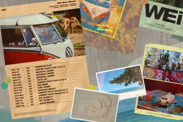 ▲위아이 미니 6집 'Love Pt.3 : Eternally' 프로모션 플랜(사진 = 위엔터테인먼트 제공)