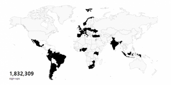 ▲월드ID는 현재까지 전세계 약 183만 명에게 발급됐다. (출처=월드코인 홈페이지)