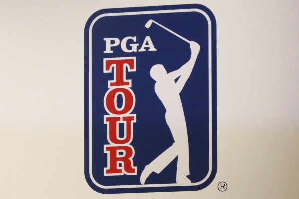 ▲미국 프로골프협회(PGA) 투어 로고가 보인다. AP뉴시스
