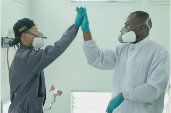 ▲‘스카우트 4.0 얼리어잡(JOB)터’ 부산자동차고등학교(부자고) 방문 조나단(사진제공=KBS2)