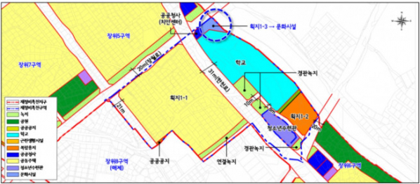 ▲장위1 재정비촉진구역 변경 결정도 (자료제공=서울시)