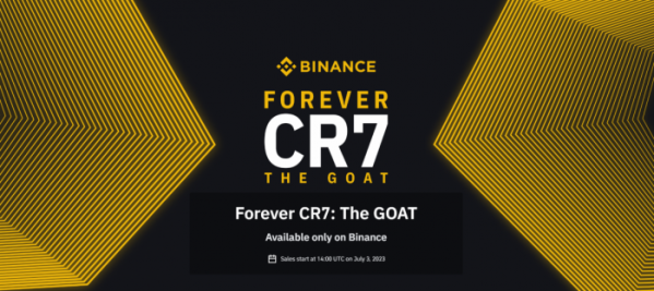 ▲바이낸스 세계 최고의 축구 선수 중 한 명인 크리스티아누 호날두와 함께 ‘Forever CR7: The GOAT’ NFT 이달 3일(현지시각) 오후 2시부터 판매한다. (출처=바이낸스 NFT)