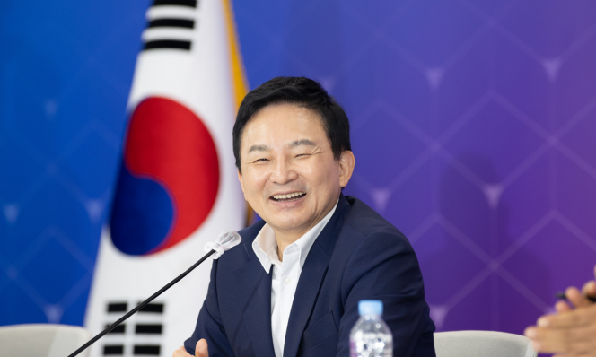 ▲원희룡 국토부 장관이 3일 울산시청에서 열린 현안회의에서 발언하고 있다.  (사진제공=국토교통부)