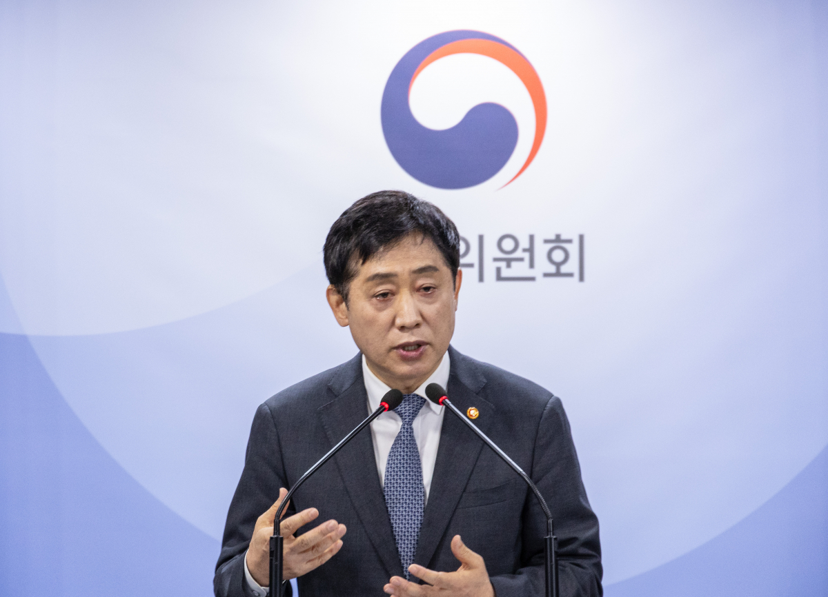 ▲김주현 금융위원장이 7일 정부서울청사에서 열린 취임 1주년 기자간담회에서 발언하고 있다. (연합뉴스)