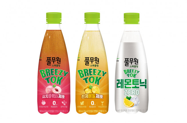 ▲풀무원 계열사 풀무원샘물은 여름철 상큼하게 즐길 수 있는 탄산음료 '브리지톡 제로(350㎖)' 3종을 출시했다고 10일 밝혔다. (사진제공=풀무원샘물)