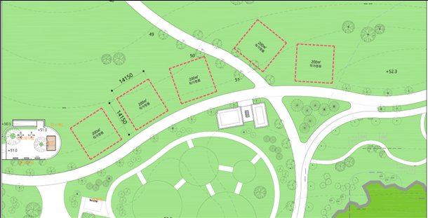 ▲수원 당수지구 정원특화공간 위치도 및 면적 예시 (자료제공=LH)