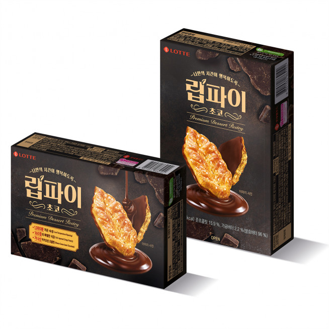 ▲롯데웰푸드는 '립파이 초코'가 출시 50일 만에 누적 판매량 100만 갑을 돌파했다고 11일 밝혔다. (사진제공=롯데웰푸드)