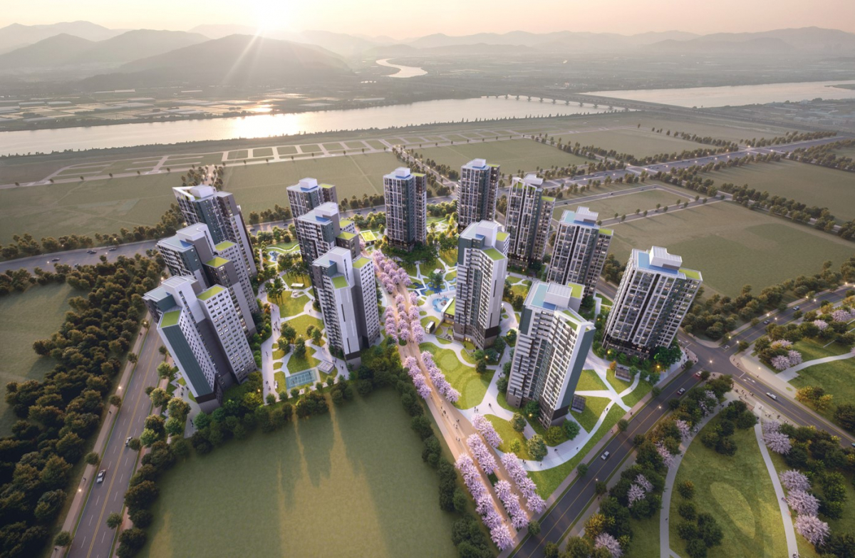 ▲부산 에코델타시티 11BL 조감도 (자료제공=대우건설)