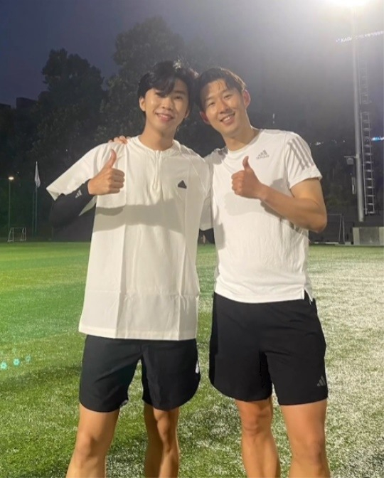 ▲임영웅, 손흥민(사진=고알레 SNS)