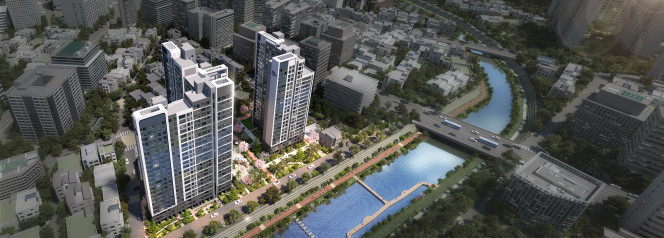 ▲두산건설 제안 신설1구역 조감도.  (자료제공=LH)