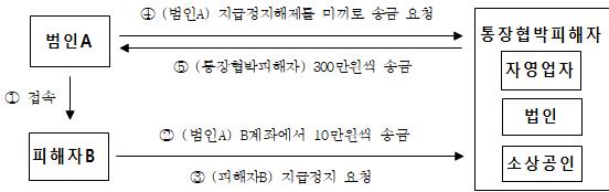 ▲통장협박을 통한 신종 보이스피싱 유형 (자료제공=윤창현 국민의힘 의원실)