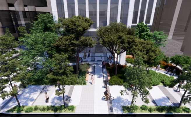 ▲무교다동 개방형 녹지 계획안 (사진제공=서울시)