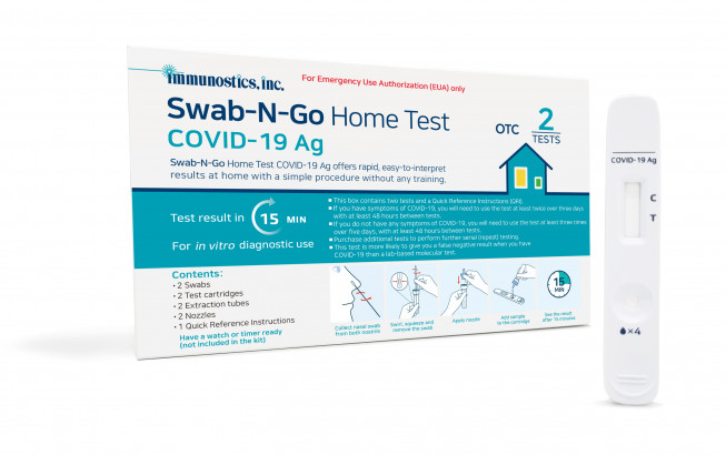 ▲바디텍메드의 코로나19 홈테스트 키트(제품명: Swab-N-Go Home Test COVID-19 Ag) (사진제공=바디텍메드)