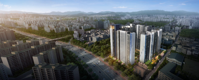 ▲가락쌍용2차아파트 리모델링 조감도 (사진제공=삼성물산)