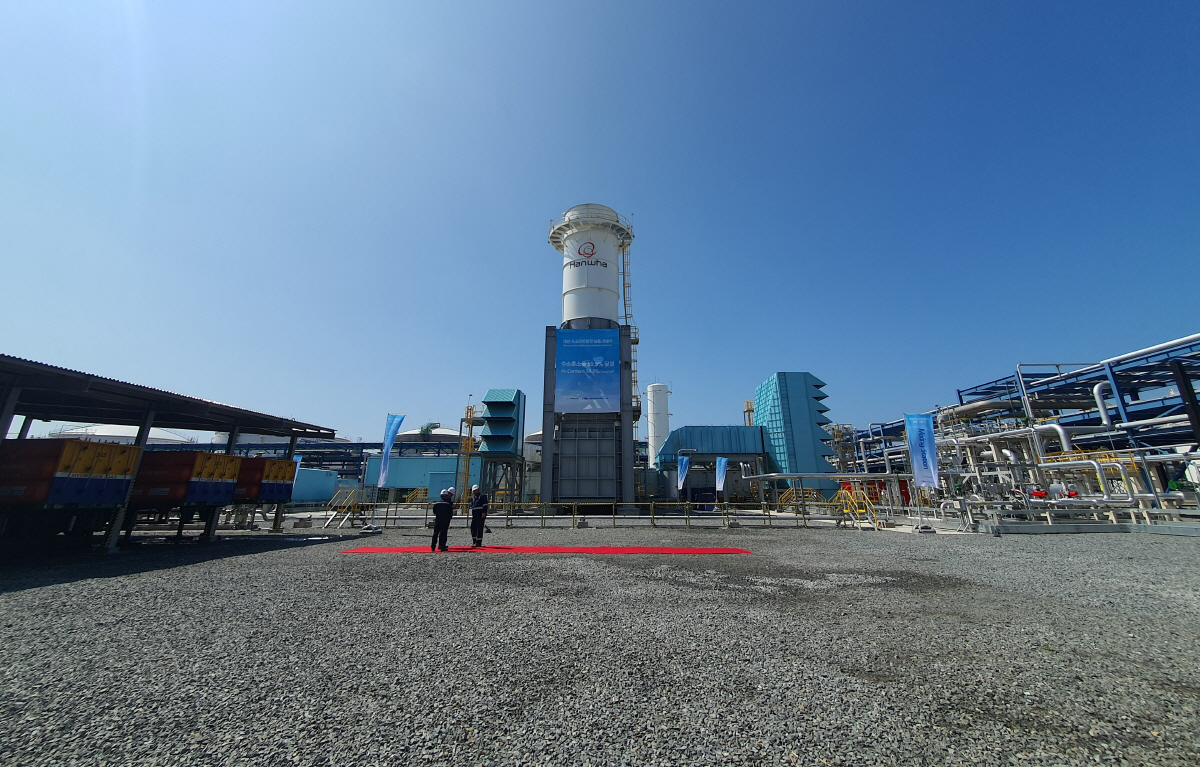 ▲대산 수소터빈발전 실증 현장 전경.(사진제공=한화)
