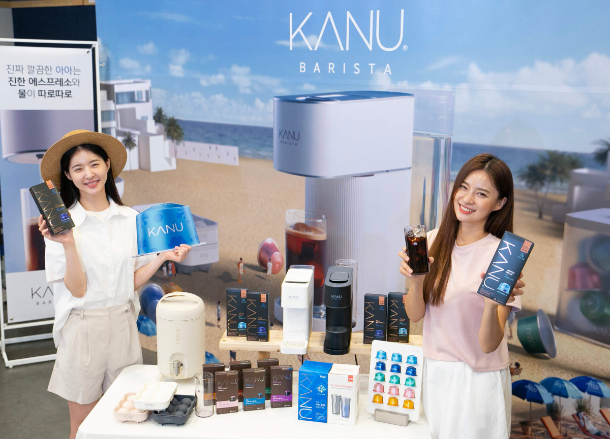 ▲카누 바리스타 아이스 전용 캡슐커피 여름 캠페인  (사진제공=동서식품)