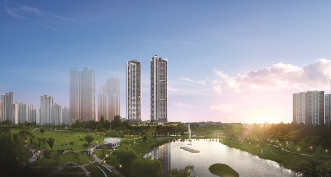 ▲전주 에코시티 한양수자인 디에스틴 투시도. (자료제공=한양)