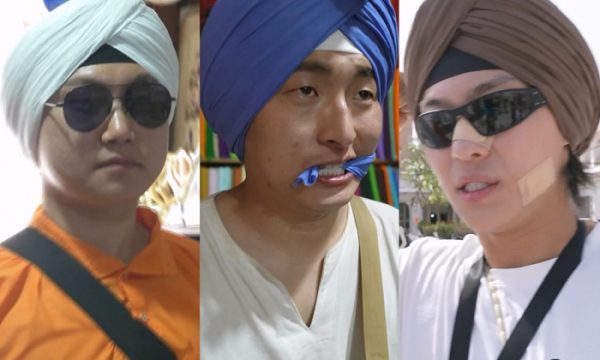 ▲'태어난 김에 세계일주' 터번 패션(사진제공=MBC)