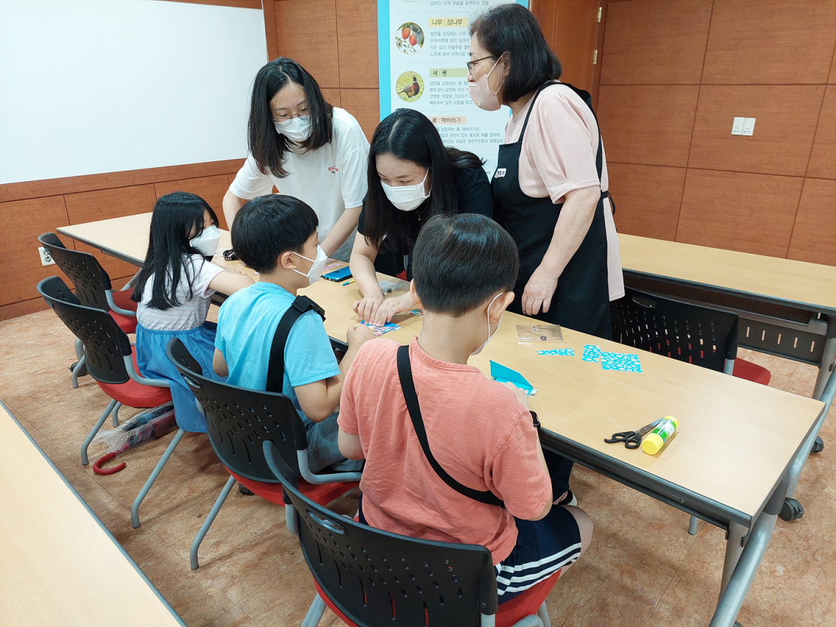 ▲지난해 양천구에서 열린 여름방학 자원순환 체험교실.  (자료제공=양천구)