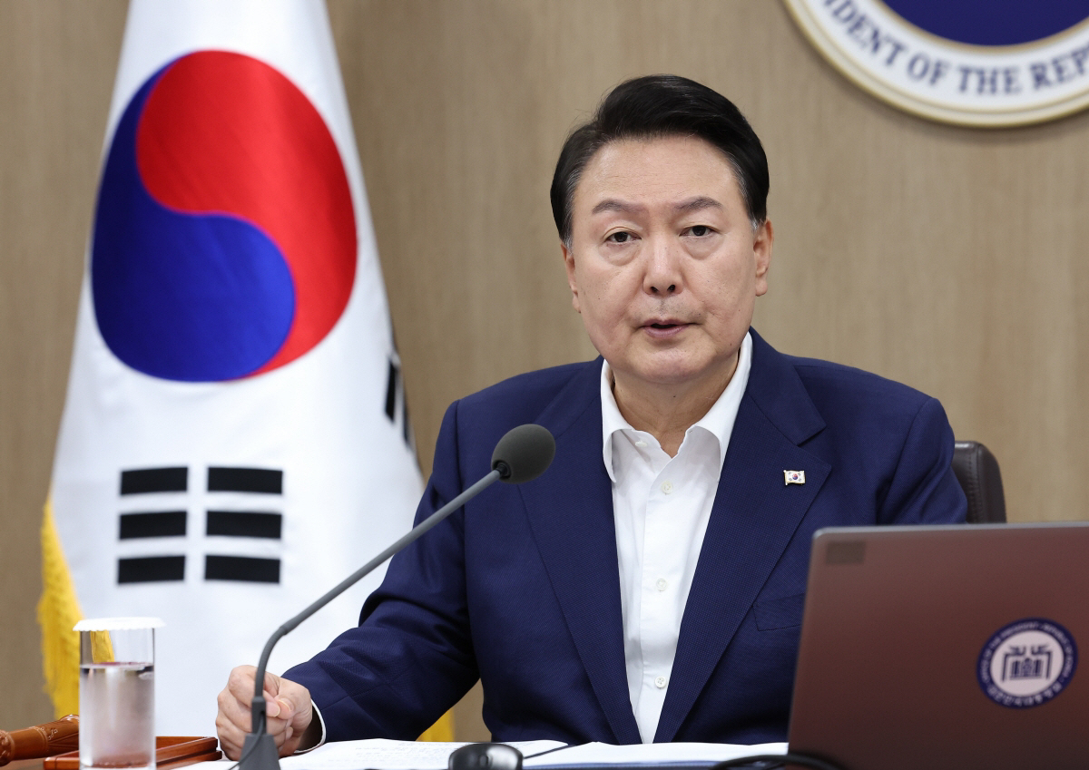 ▲윤석열 대통령이 1일 서울 용산 대통령실 청사에서 열린 국무회의에서 발언하고 있다. (연합뉴스)
