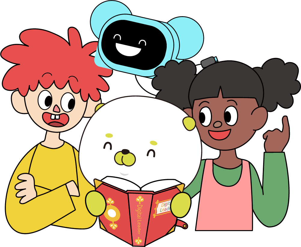 ▲코코블의 ‘온도(ONDO)’ 메인 캐릭터. 니켈로디언, 카툰 네트워크의 디자인 스타일을 참조했다. (사진제공=재능교육)