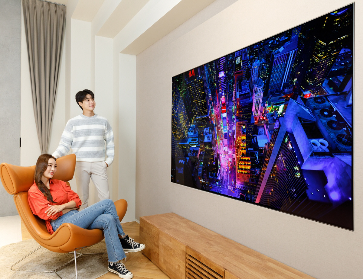 ▲LG디스플레이 올레드(OLED) TV 패널. 사진제공=LG디스플레이