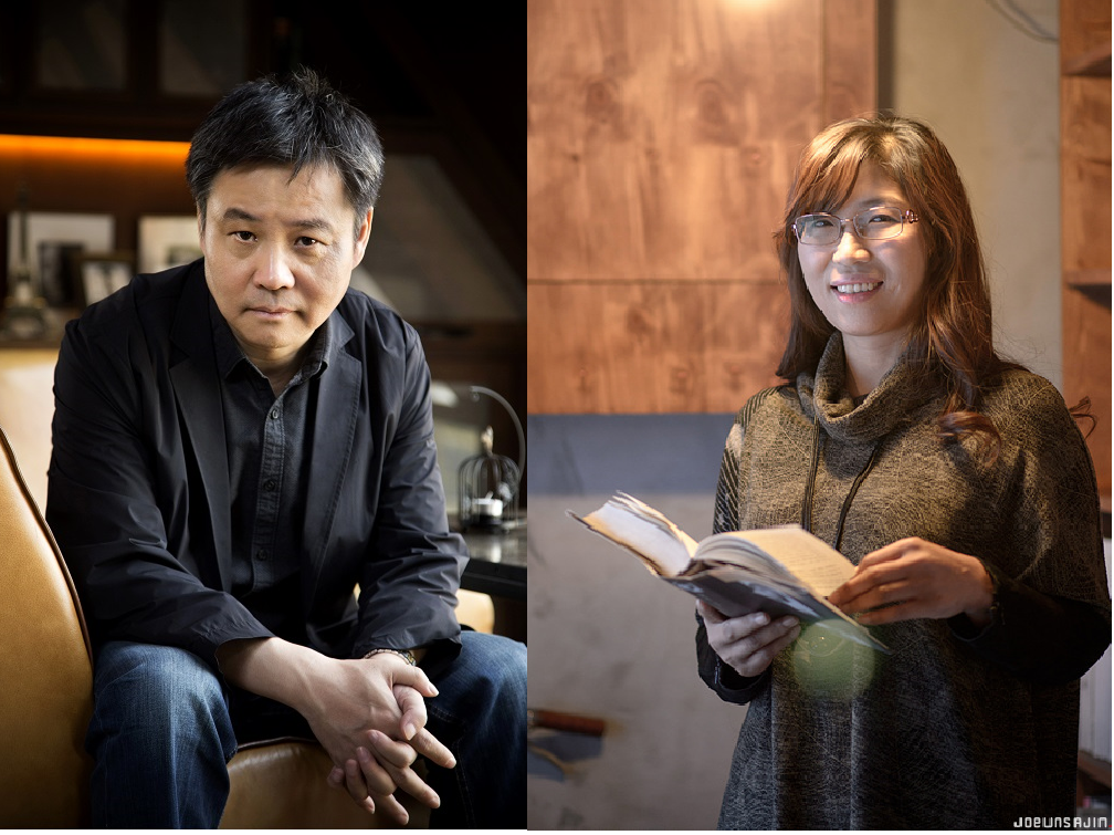 ▲위화 작가(왼쪽), 정지아 작가(오른쪽) (푸른숲, 이재진)