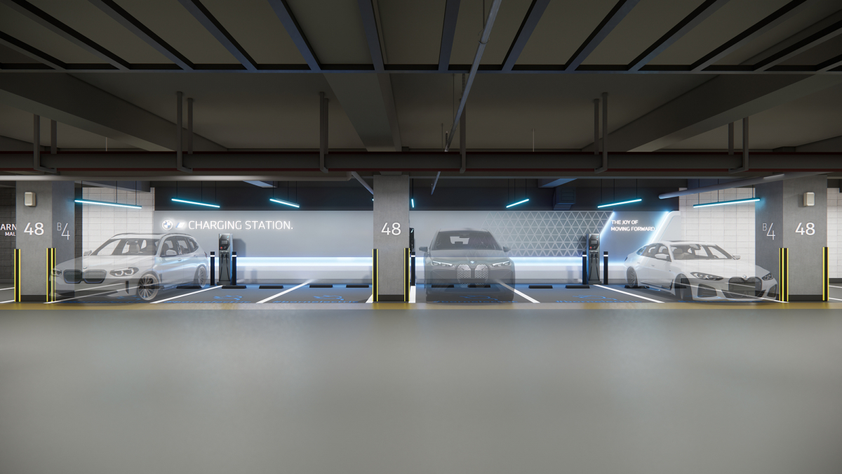 ▲서울 파르나스 호텔에 설치된 ‘BMW 차징 스테이션’. (사진제공=BMW)