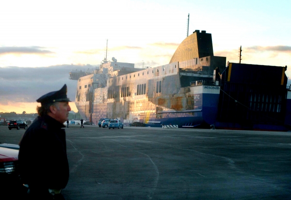 ▲이탈리아 브린디시 항구에 2015년 1월 2일 선박이 정박해 있다. 브린디시(이탈리아)/신화뉴시스
