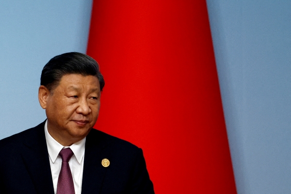 ▲시진핑 중국 국가주석이 5월 19일 중국 산시성 시안에서 열린 기자회견에 참석하고 있다. 시안(중국)/로이터연합뉴스
