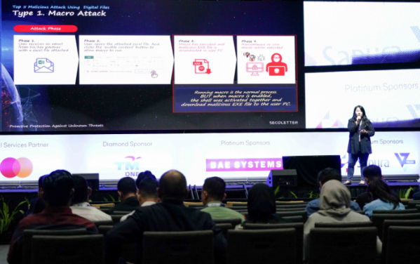▲시큐레터가 말레이시아 15일부터 17일까지 쿠알라룸푸르 컨벤션센터에서 열린 ‘CyberDSA 2023’에 참가해 자사 차세대 보안 솔루션을 선보였다고 18일 밝혔다. (사진=시큐레터)