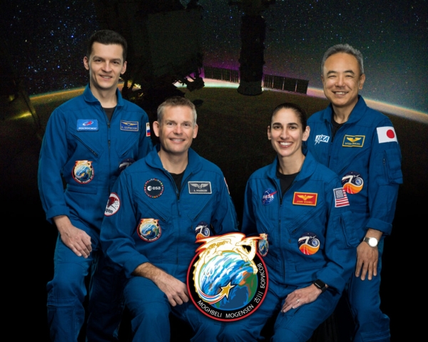 ▲국제우주정거장(ISS)에서 새 임무를 수행하게 될 우주비행사들. 왼쪽부터 러시아인 콘스탄틴 보리소프, 덴마크인 안드레아스 모겐센, 미국인 재스민 모그벨, 일본인 후루카와 사토시. 출처 NASA
