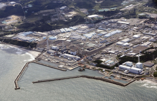 ▲24일 오후 오염수 해양 방류를 시작한 후쿠시마 제1원자력발전소 전경. (연합뉴스)