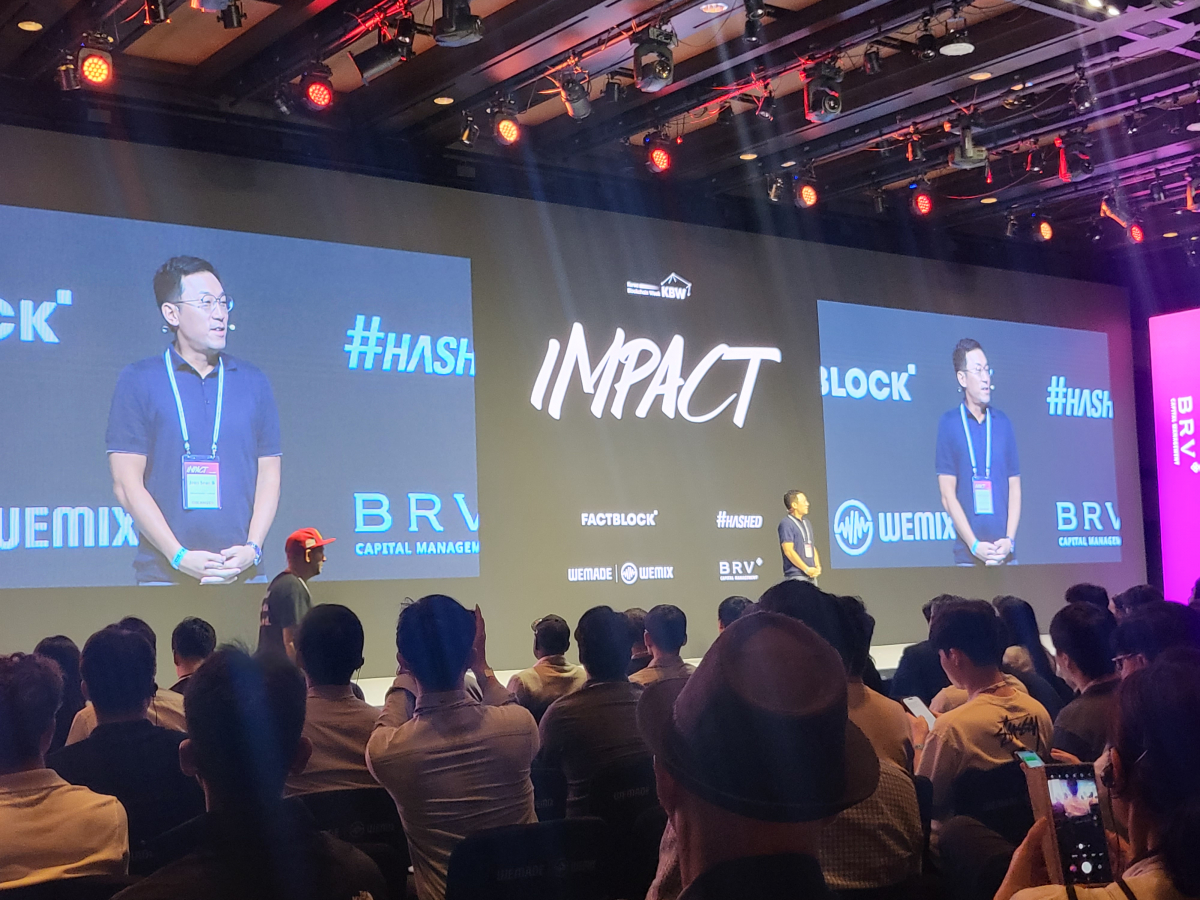 ▲전선익 팩트블록 대표가 연설하고 있는 모습 (윤희성 기자 yoonheesung@)