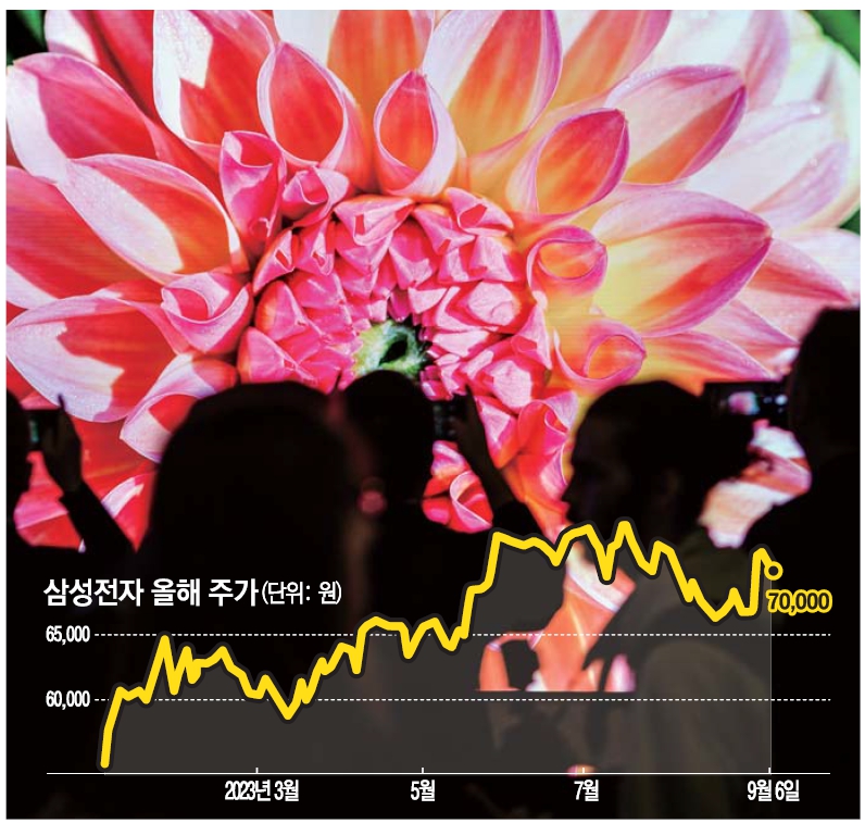 ▲5일(현지시간) 막을 내린 유럽 최대 가전·정보기술(IT) 전시회 'IFA2023' 삼성전자 부스에서 관람객들이 TV 디스플레이 영상을 관람하고 있다. 베를린(독일)/EPA 연합뉴스